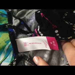 Black tank with pattern